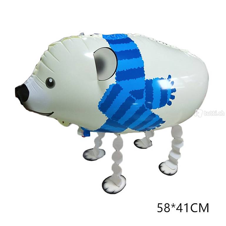 Eisbär Knut ca. 58x41cm Walking Ballon