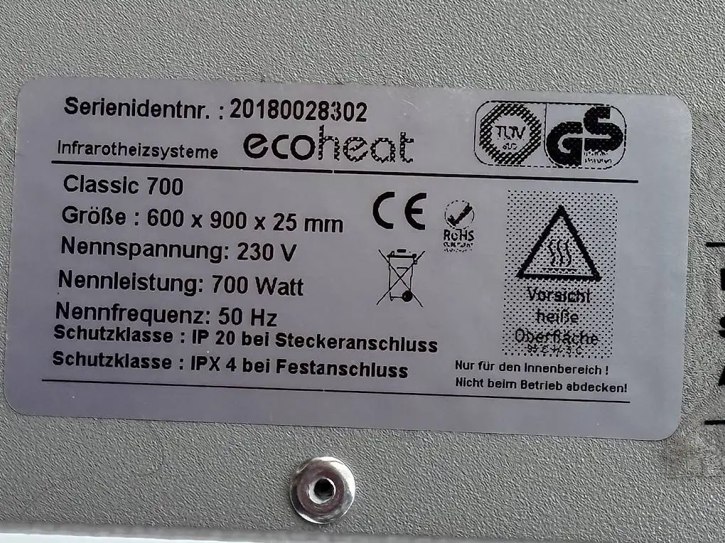Infrarotheizung Ecoheat