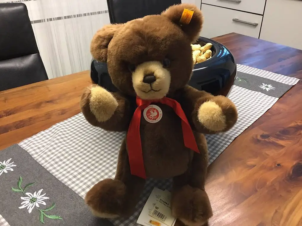 steiff teddybär petsy 35 braun mit etikette