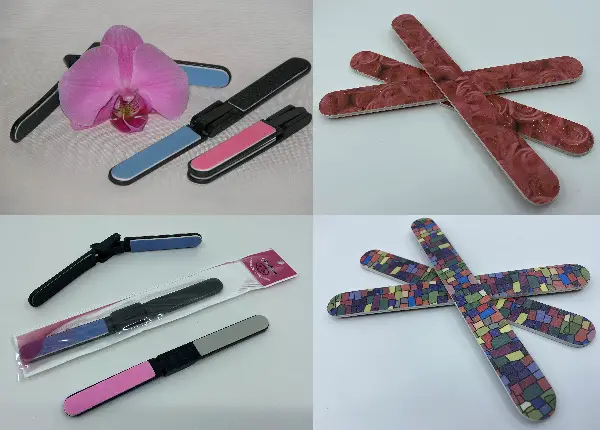 Nagelfeilen mit bunten Motiven