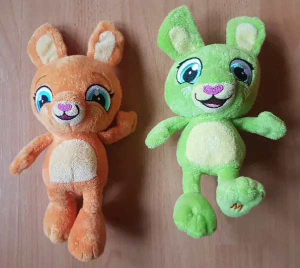 2 süsse plüsch - hasen (neuewrtig) migros / ostern