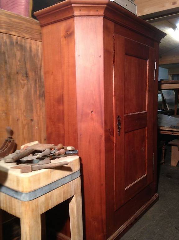 Biedermeier Schrank Kirschbaum, Bauernschrank 1 Türe, Breit