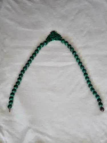  Edelsteinkette aus Malachit grün
