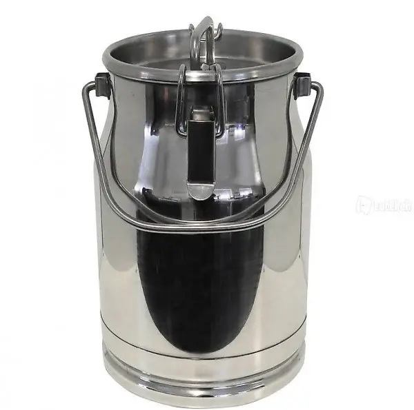  Milchkanne 10 Liter - Edelstahl mit Deckel