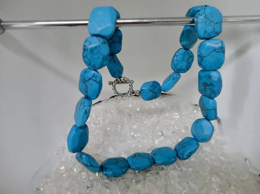 Halskette Kunststein