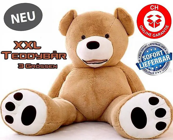 Teddy Bär Plüschbär Ted Plüschtier Plüsch Geschenk XXL Gröss