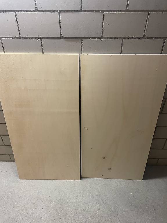 Sperrholz Platten roh 2 Stk. 1200x600x10mm