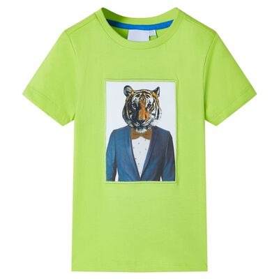  vidaXL Kinder-Kurzarmshirt Limette 92