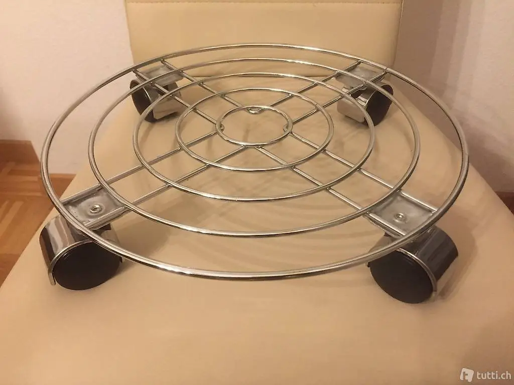 Metallgestell für Kugelvase oder Blumenvase mit Räder