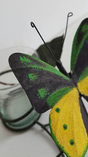 Kerzen Tischdeko Metall/Glas