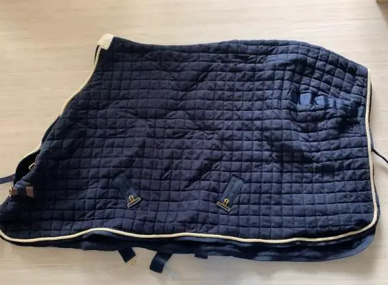 Abschwitzdecke 125cm, dunkelblau zu verkaufen