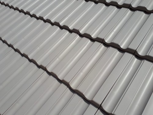 Falzziegel Tech Hell Grau 475x262mm