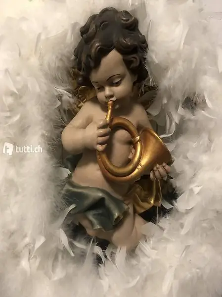 3 grosse Engel 45cm h Polyacryl