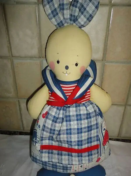  Musikspielpuppe, Einschlafhase, Stoffpuppe zum Aufziehen