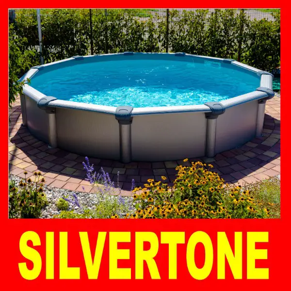 Rundpool Ovalpool Familienpool Silvertone 550x135cm
