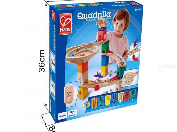  Holzspielzeug von Hape, Kugelbahn Endspurt 58-teilig