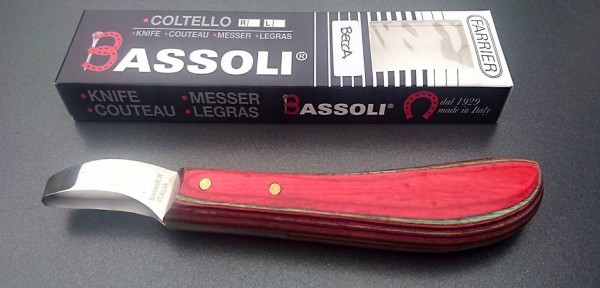  Schlaufen(loop) Messer mit ergonomischem Multikolor Holzgrif