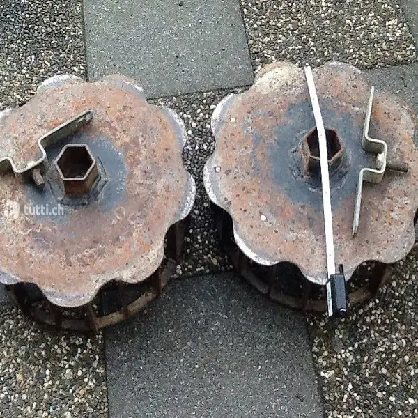 Gitterrad Doppelrad Stollenrad Rapid Motormäher