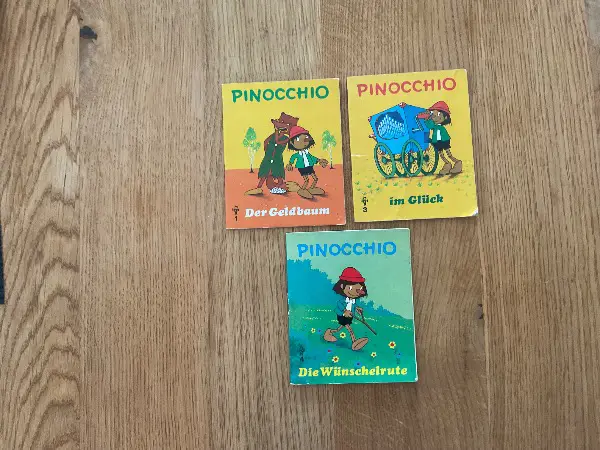 3x kleine Büchlein „ Pinocchio „ 1977