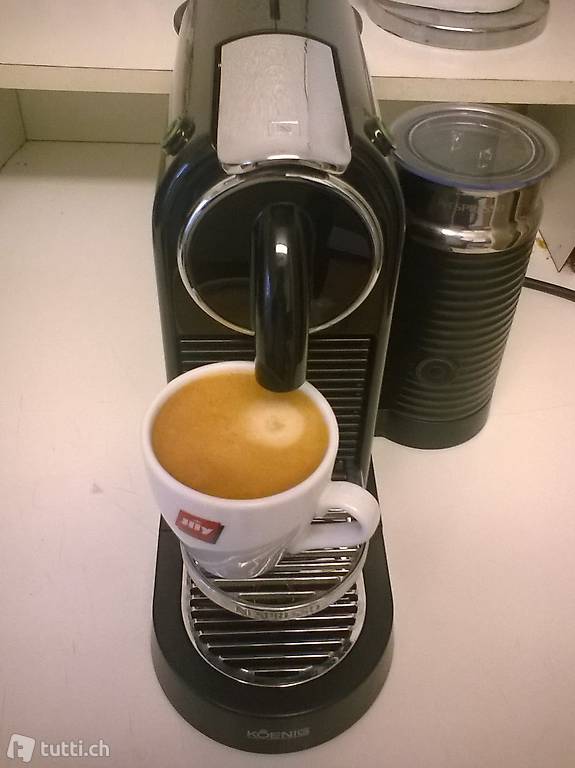 Kaffemaschine Nespresso KÖENIG Milchschäumer