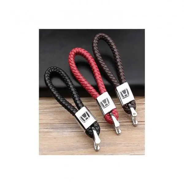  Honda Schlüsselanhänger Leder Schwarz