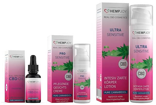 Hempjoy Vollspektrum Hanfextrakt 2500mg CBD Kosmetik und Öl