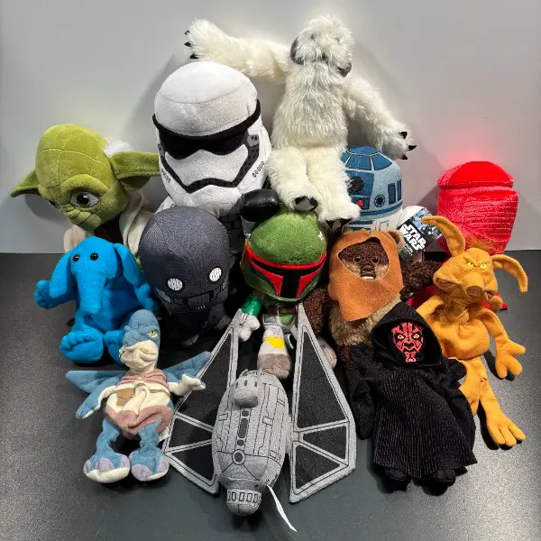 rar: xxl alte und neuere figuren plüsch star wars kriegdersterne