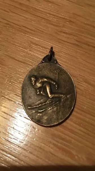 Medaglia con sciatore F.S.S.I 1949