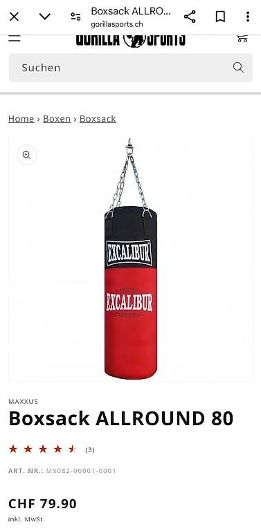 Boxsack Maxxus Excalibur