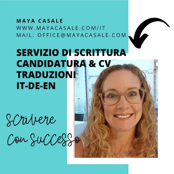 Servizio di scrittura e traduzioni per lettere, candidature