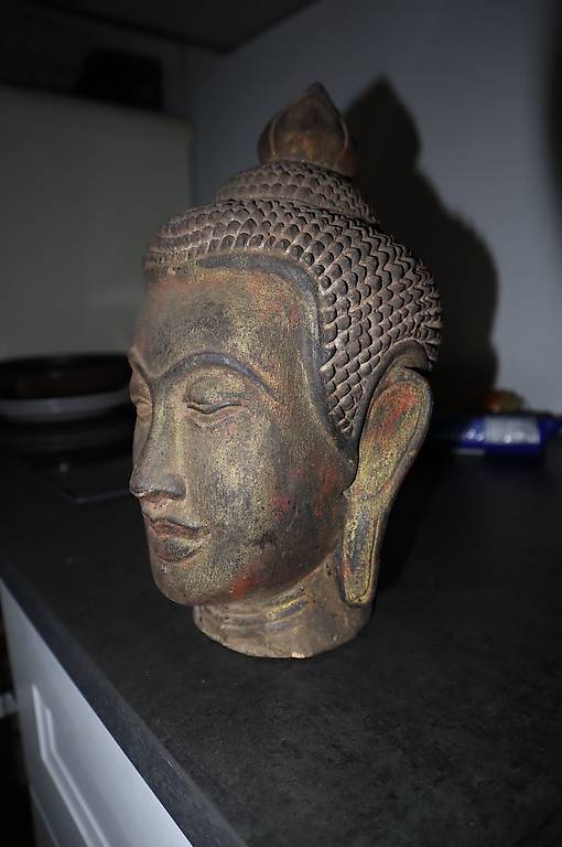 Buddha Kopf Holz