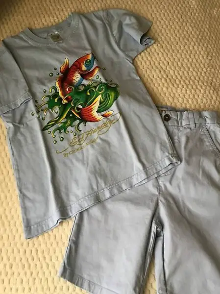 Christian Audigier&122 T-Shirt,Outfit & Vertbaudet Hose