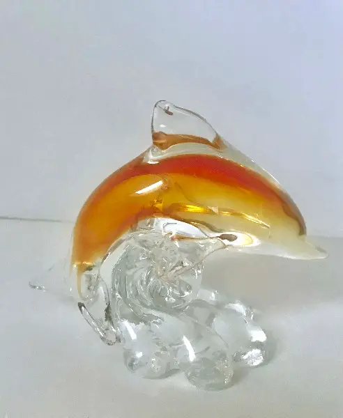 Delfin im Murano-Stil