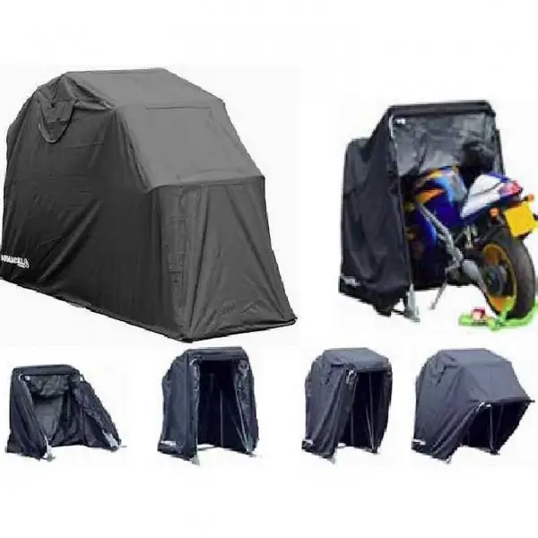 Outdoor Motorrad-Garage,Armadillo,faltbar, KLEIN,schwarz