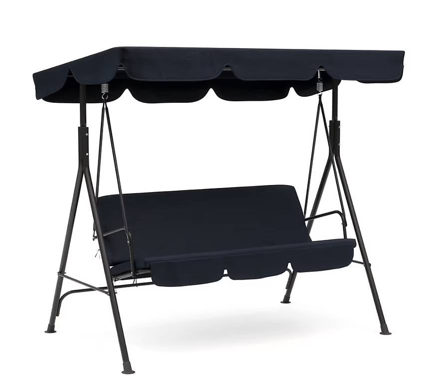 Gartenmöbel Hollywoodschaukel schwarz
