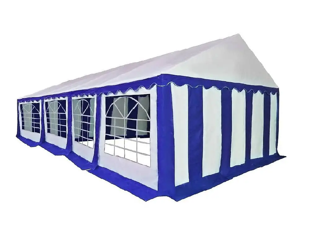 PROFI Festzelt / Partyzelt PRO PVC 5x8 Meter HEBU-Tent blau