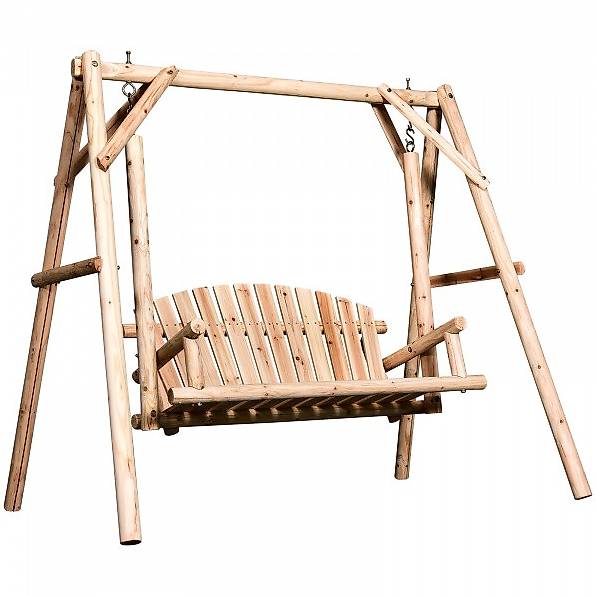  Hollywoodschaukel Massivholz Natur 187 x