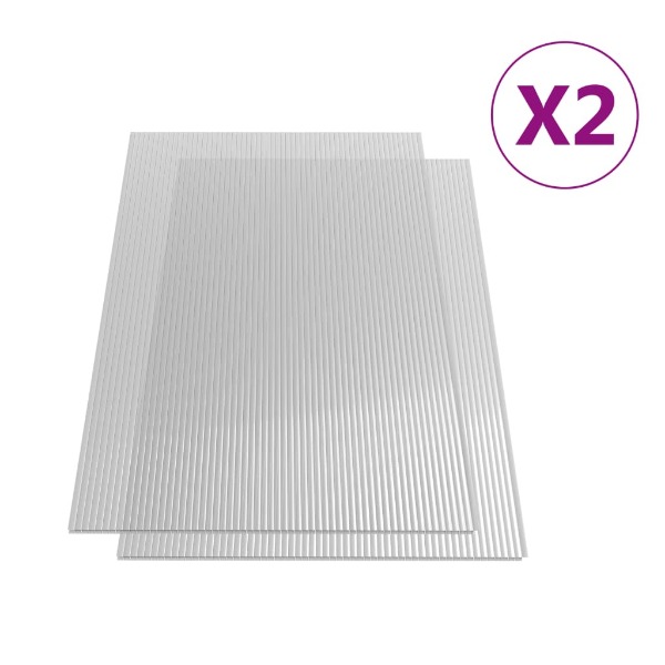  Polycarbonatplatten 2 Stk. 4 mm 113×60, 5 cm