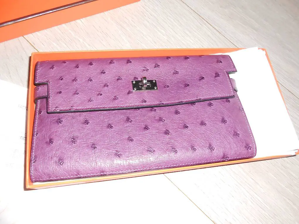 Hermès Porte-feuille Autruche