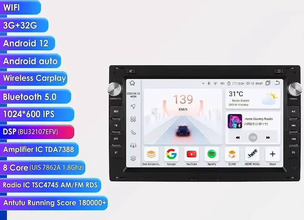 Vw Android Bora Polo Passat Multimedia Player