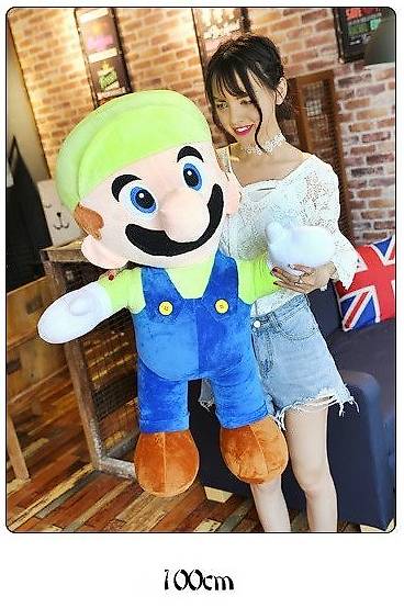 Luigi Plüsch 100cm Figur Kuscheltier Grün Plüschtier Mansion