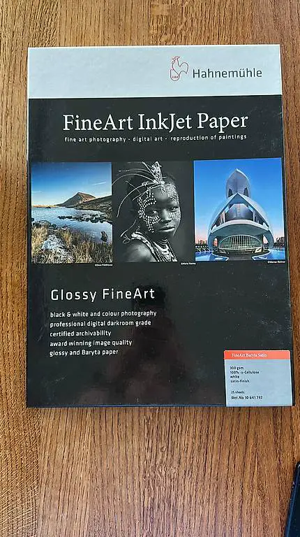 Verschiedene Hahnemühle Fotopapiere A3 und A2