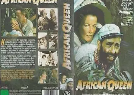 African Queen Humphrey Bogart Kathr. Hepburn