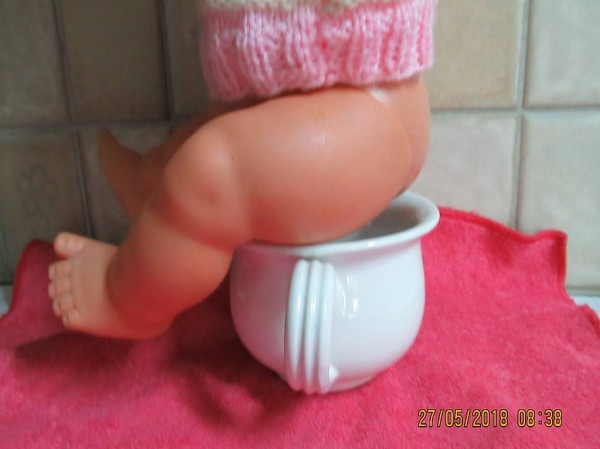  Topf, Nachthafen, Nachttopf, weiss Porzellan