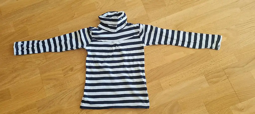 Mädchen Pullover, für ca. 10 Jahre v. Vertbaudet, blau/weisse