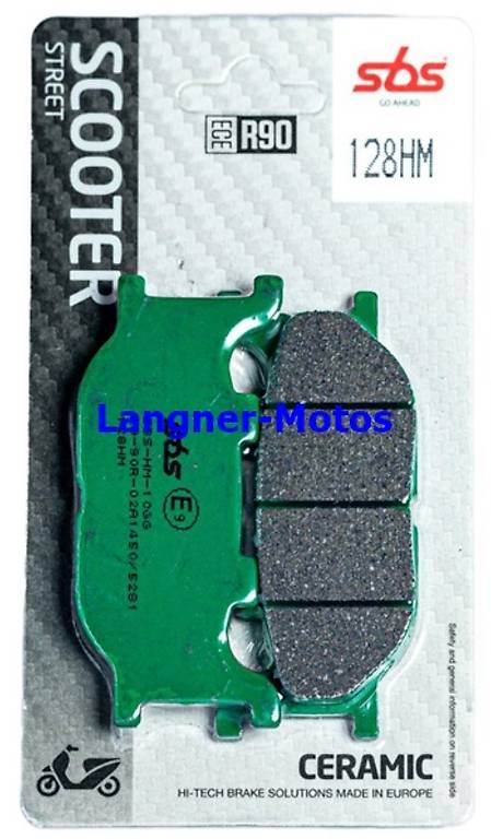 bremsbelag sbs 128 hm yamaha xp tmax 500, yamaha yp majesty
