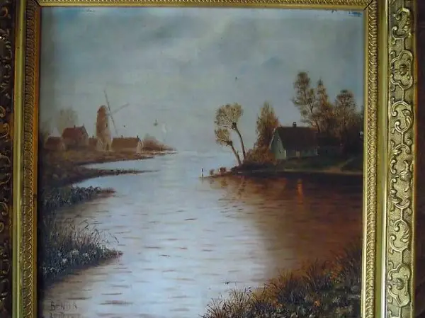 Paysage au bord de l"eau