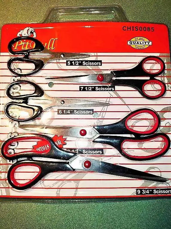 5er Schrere set / 5X ciseaux / 5 FORBICI Inox