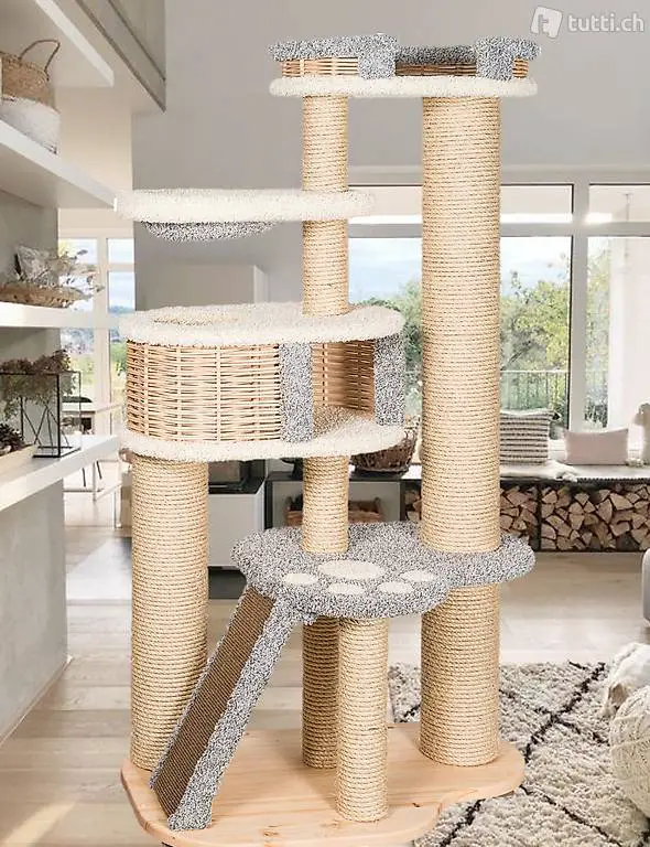  Top Katzenbaum ultrastarke Stämme Holz verstärkt neu