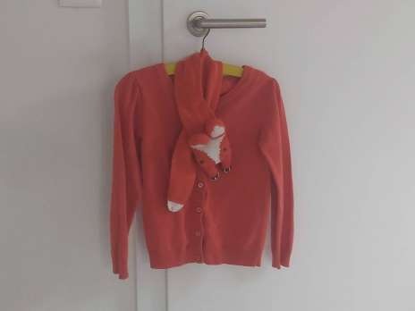 Jaquette avec écharpe, taille 116